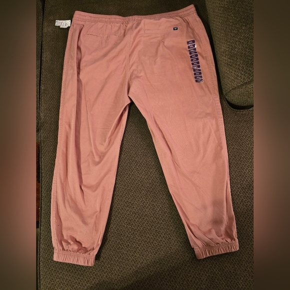 Gap Jogger Pants Women Blush XXL Elastic Waistband Pockets Tassles Athletic New - Picture 9 of 13